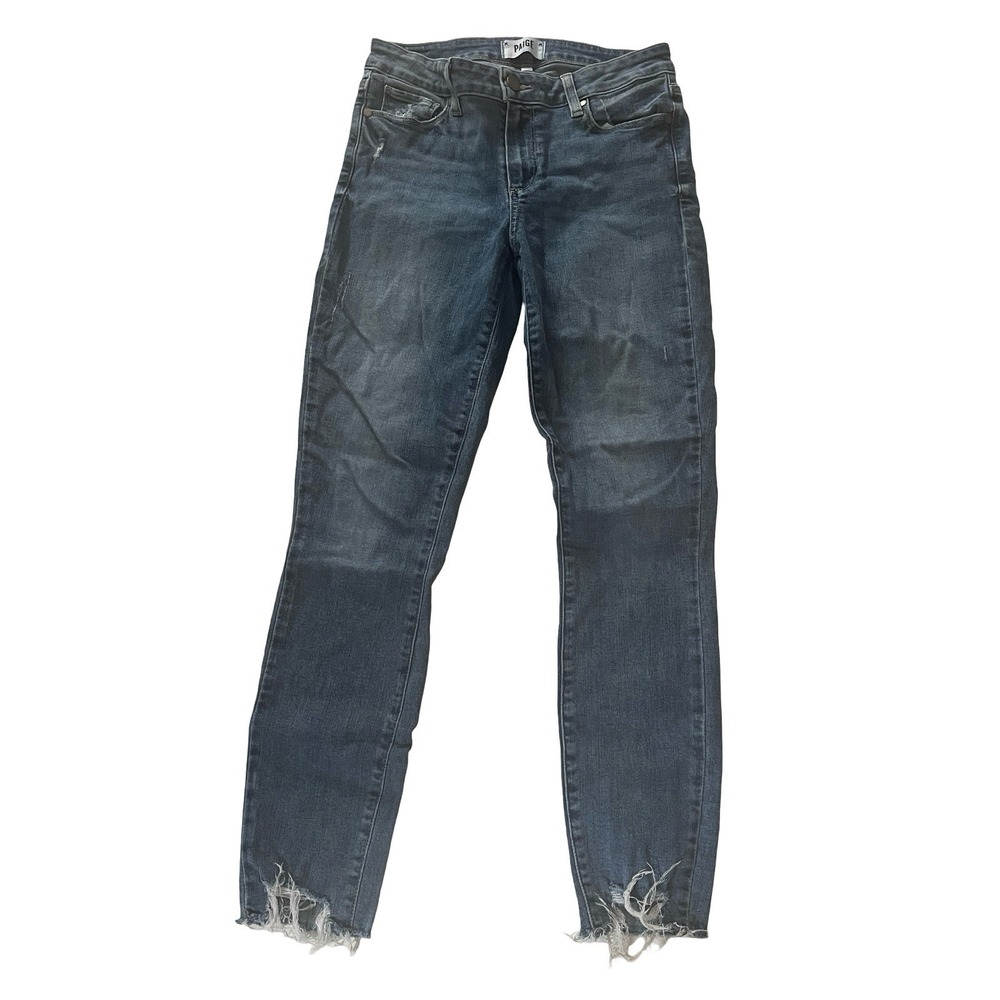 PAIGE Women's Size 28 Verdugo Ankle Denim Jeans Rough Hem Light Wash
